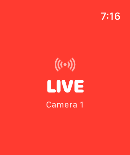 Apple Watch OBS tally light turning the whole watch face red to show the camera is live on program